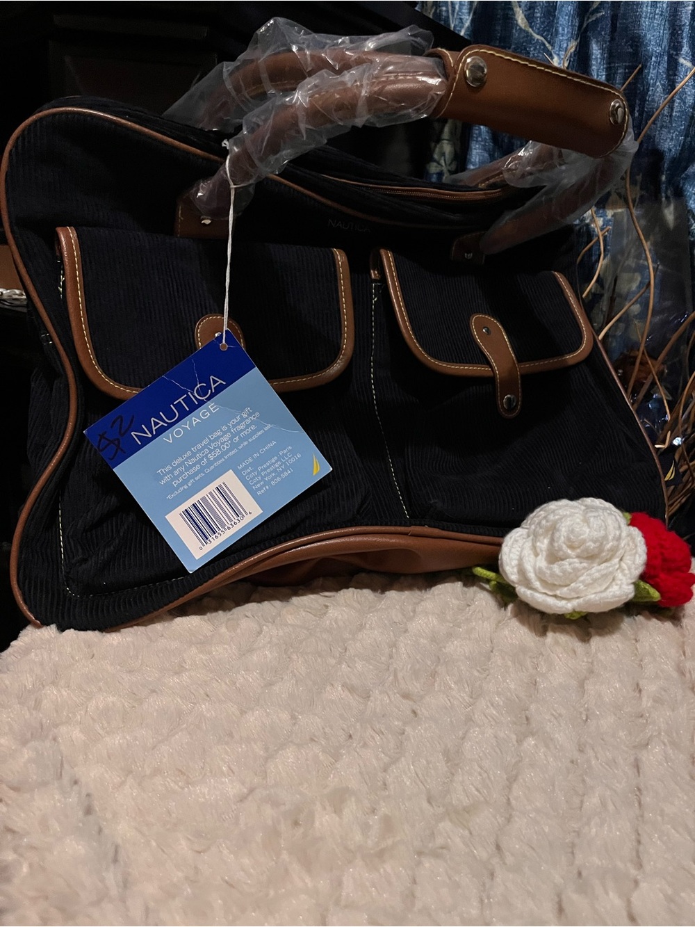 nwt Nautica Corduroy Weekender